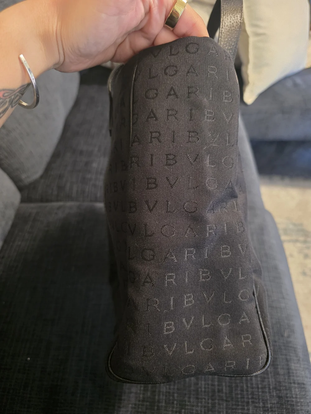 Bulgari Black Logomania Tote Bag